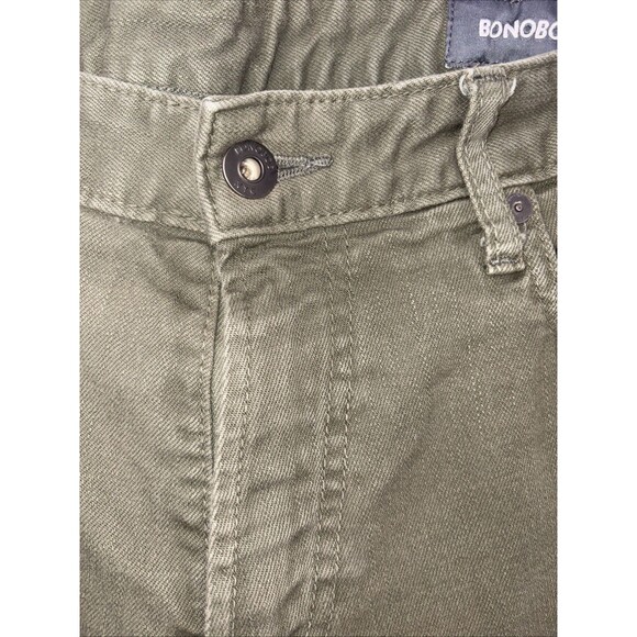 Bonobos Travel Jeans Mens 33x29 Bowling Green Olive Denim Straight Leg Stretch - Picture 9 of 15